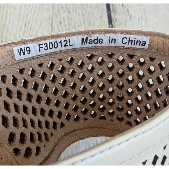 UGG Solena Laser Cut Leather Wedge Sandals - Picture 8 of 8